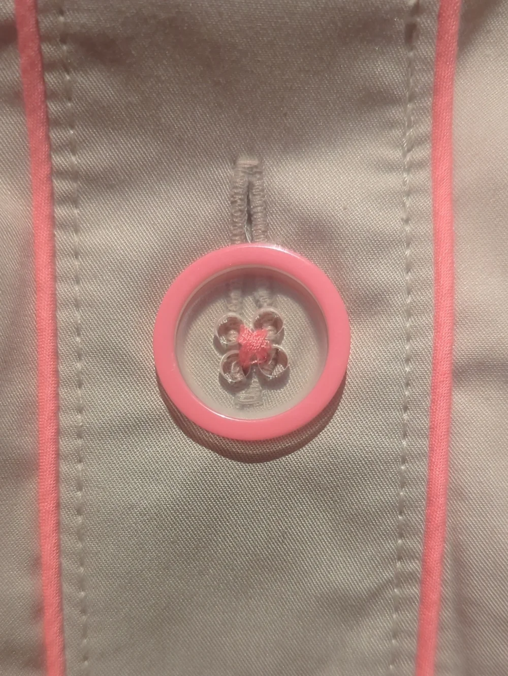 Beige Coat with Pink Trim (18-24mo)